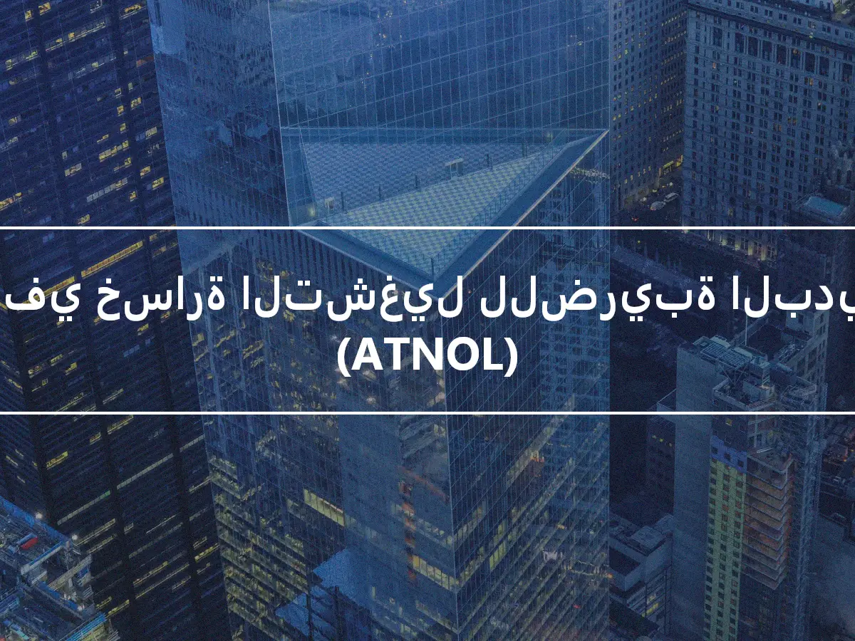 صافي خسارة التشغيل للضريبة البديلة (ATNOL)