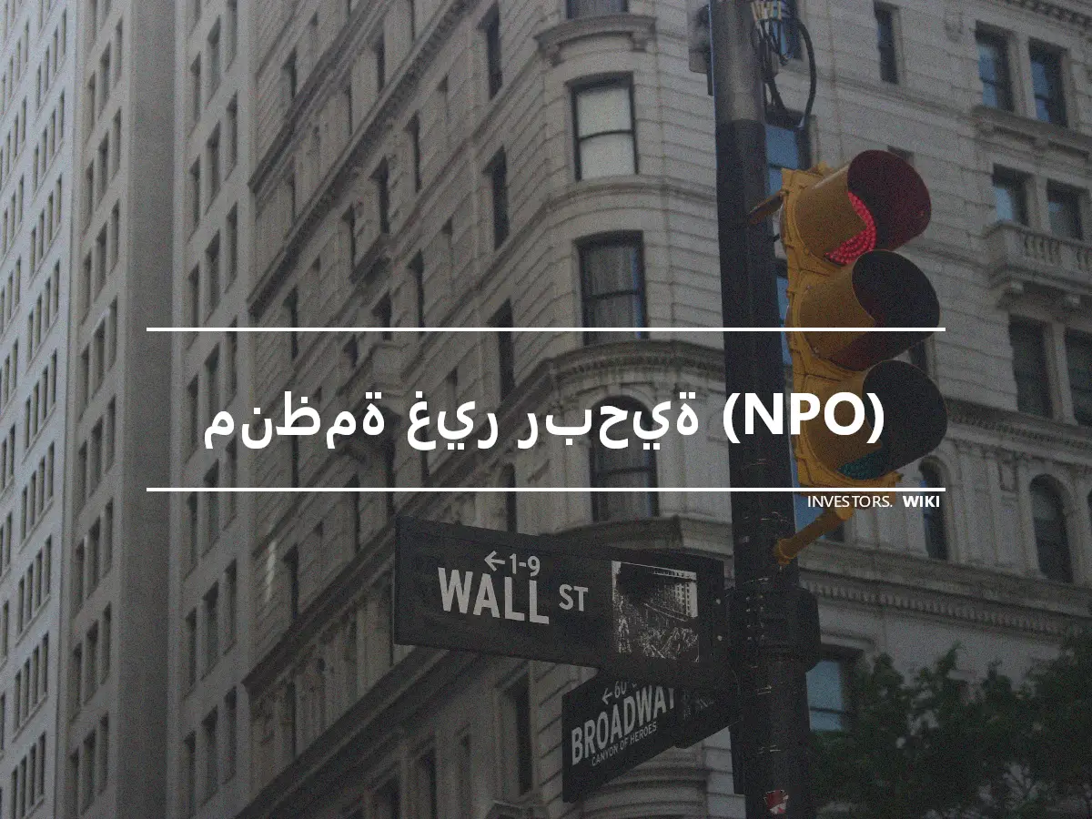 منظمة غير ربحية (NPO)