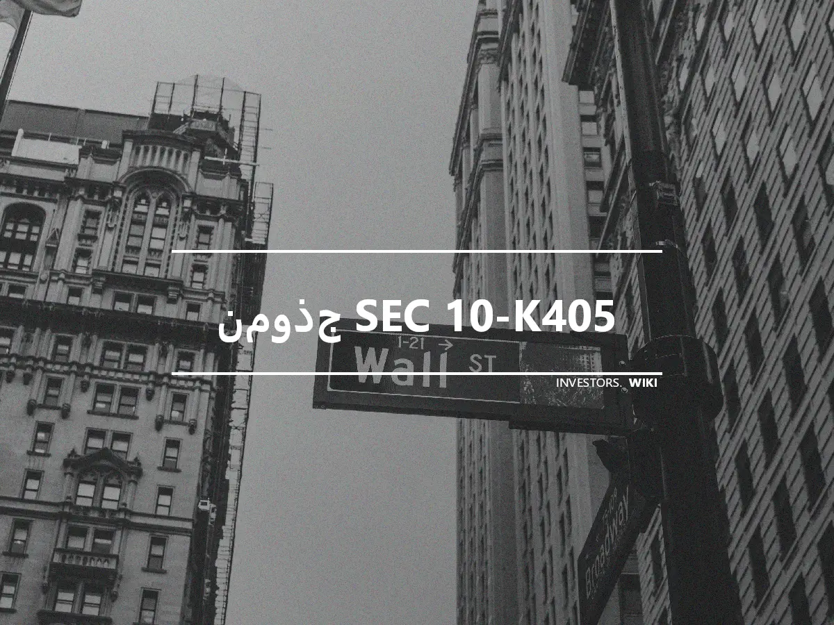 نموذج SEC 10-K405