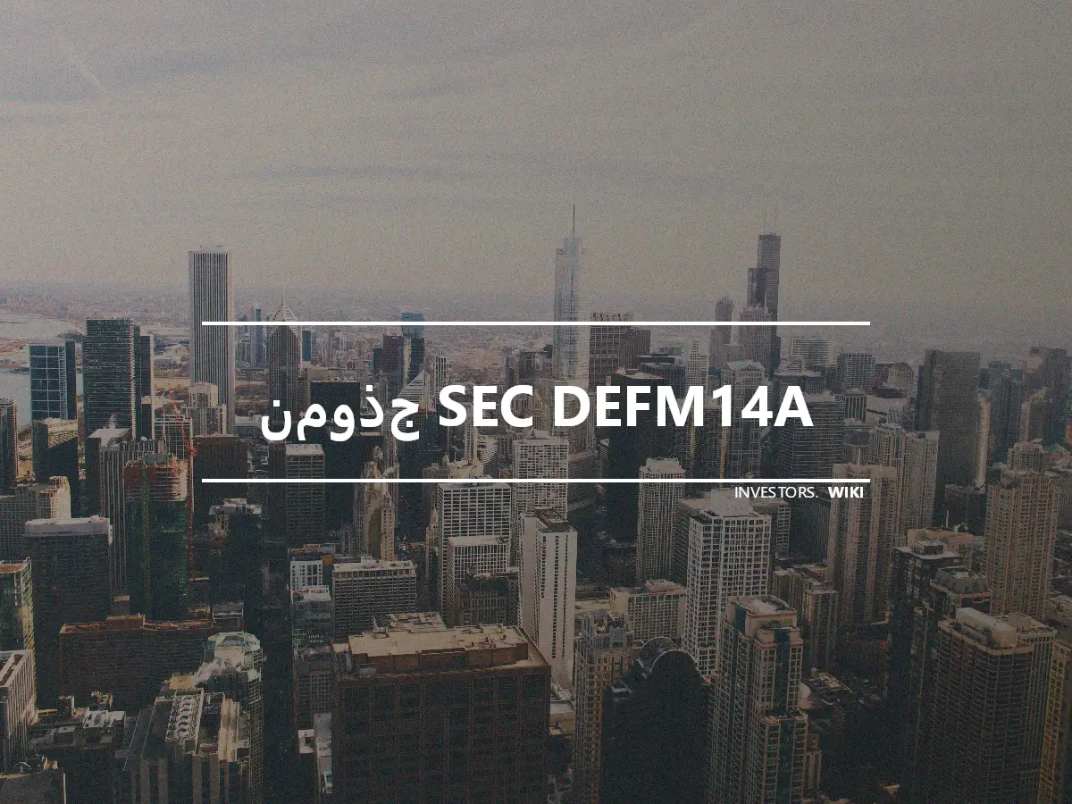نموذج SEC DEFM14A