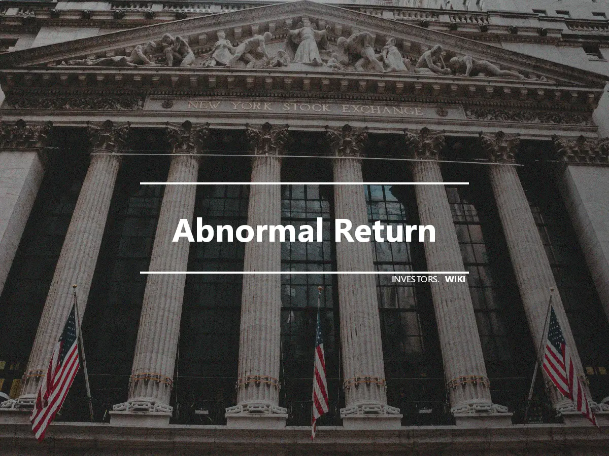 Abnormal Return