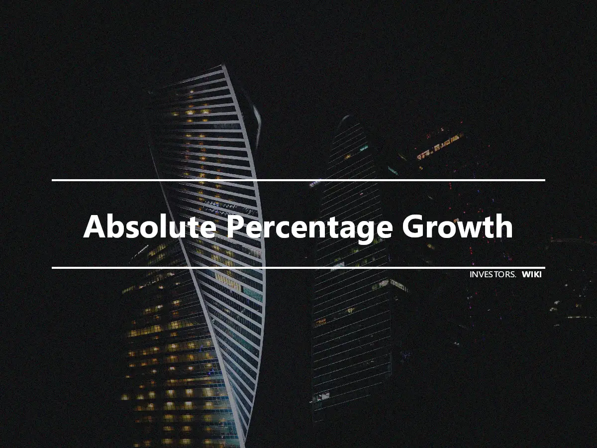 Absolute Percentage Growth