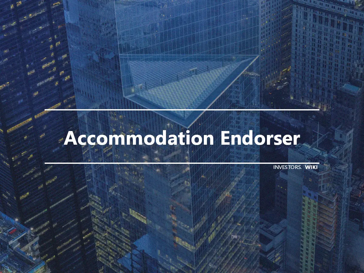 Accommodation Endorser