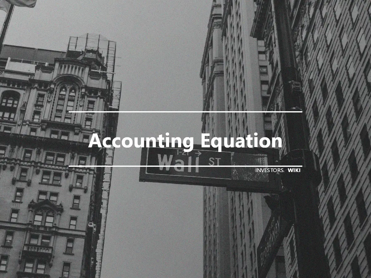 Accounting Equation