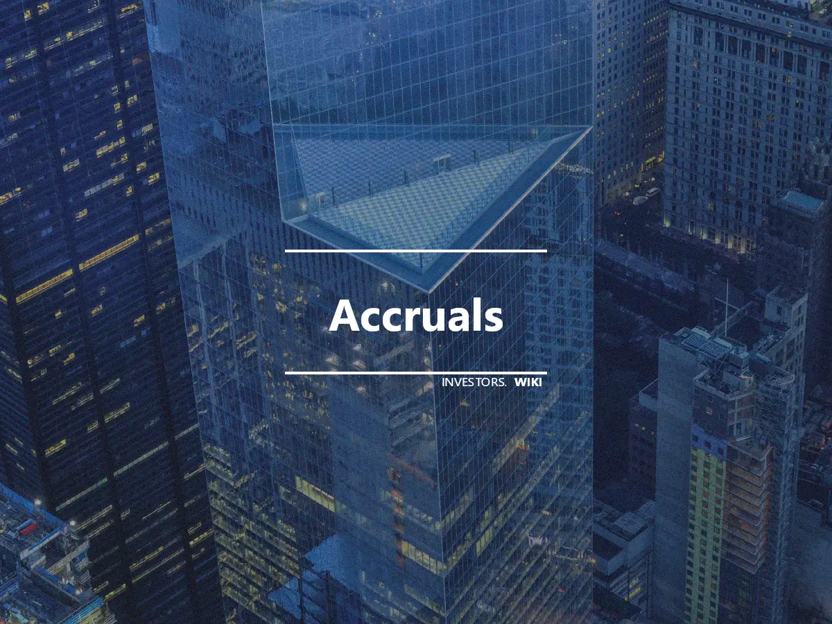 Accruals