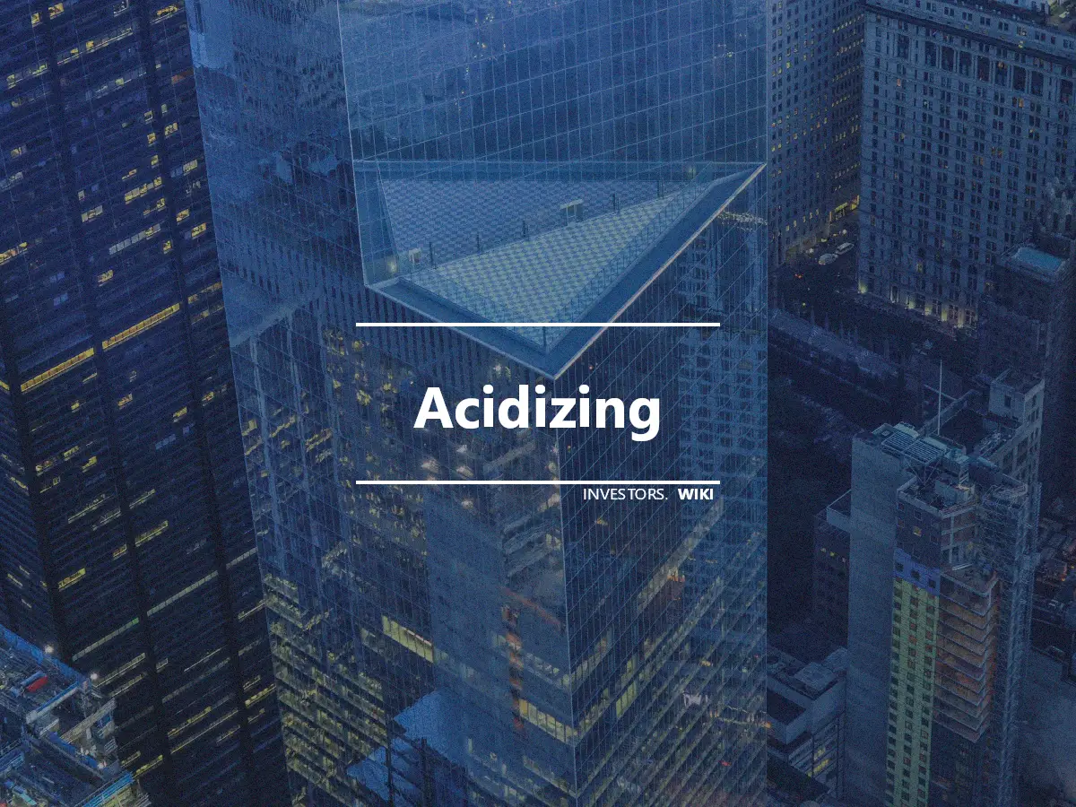 Acidizing