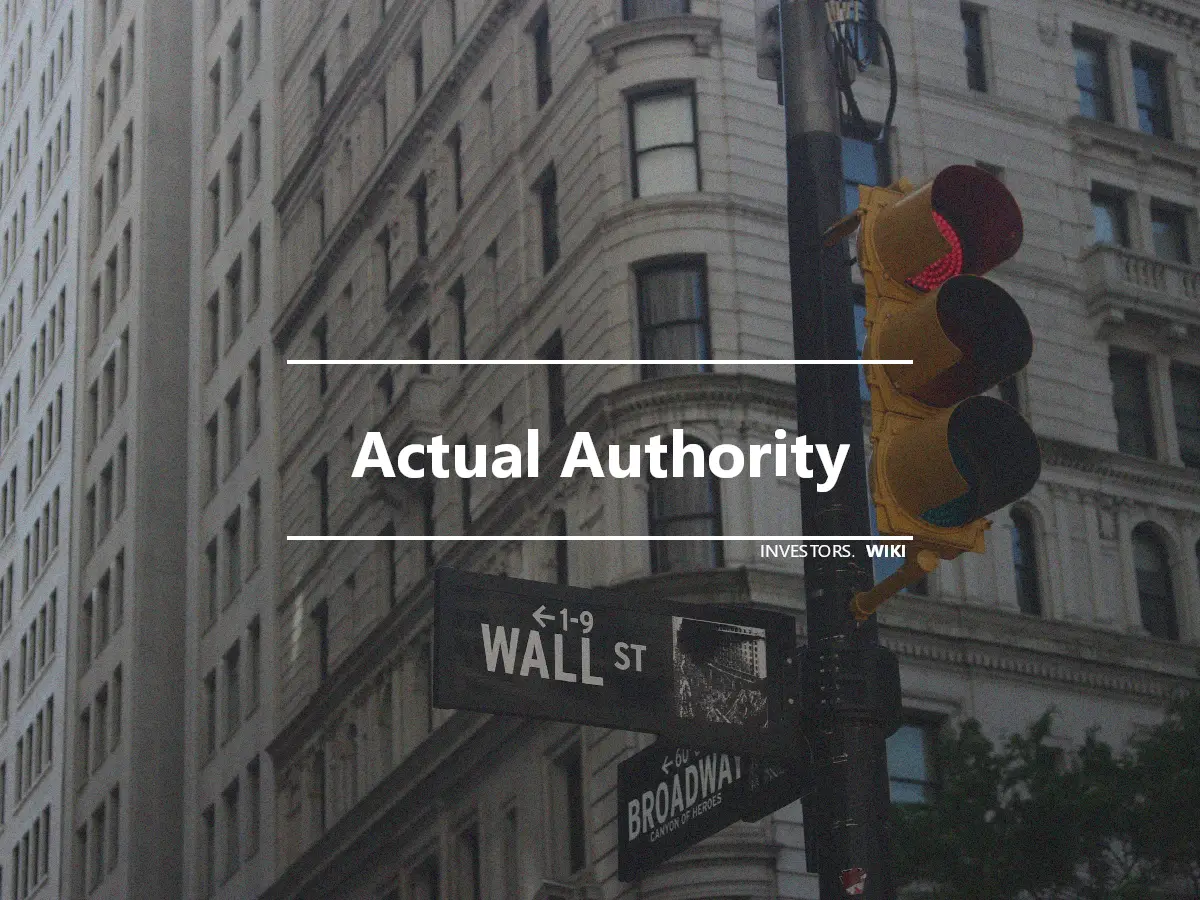 Actual Authority