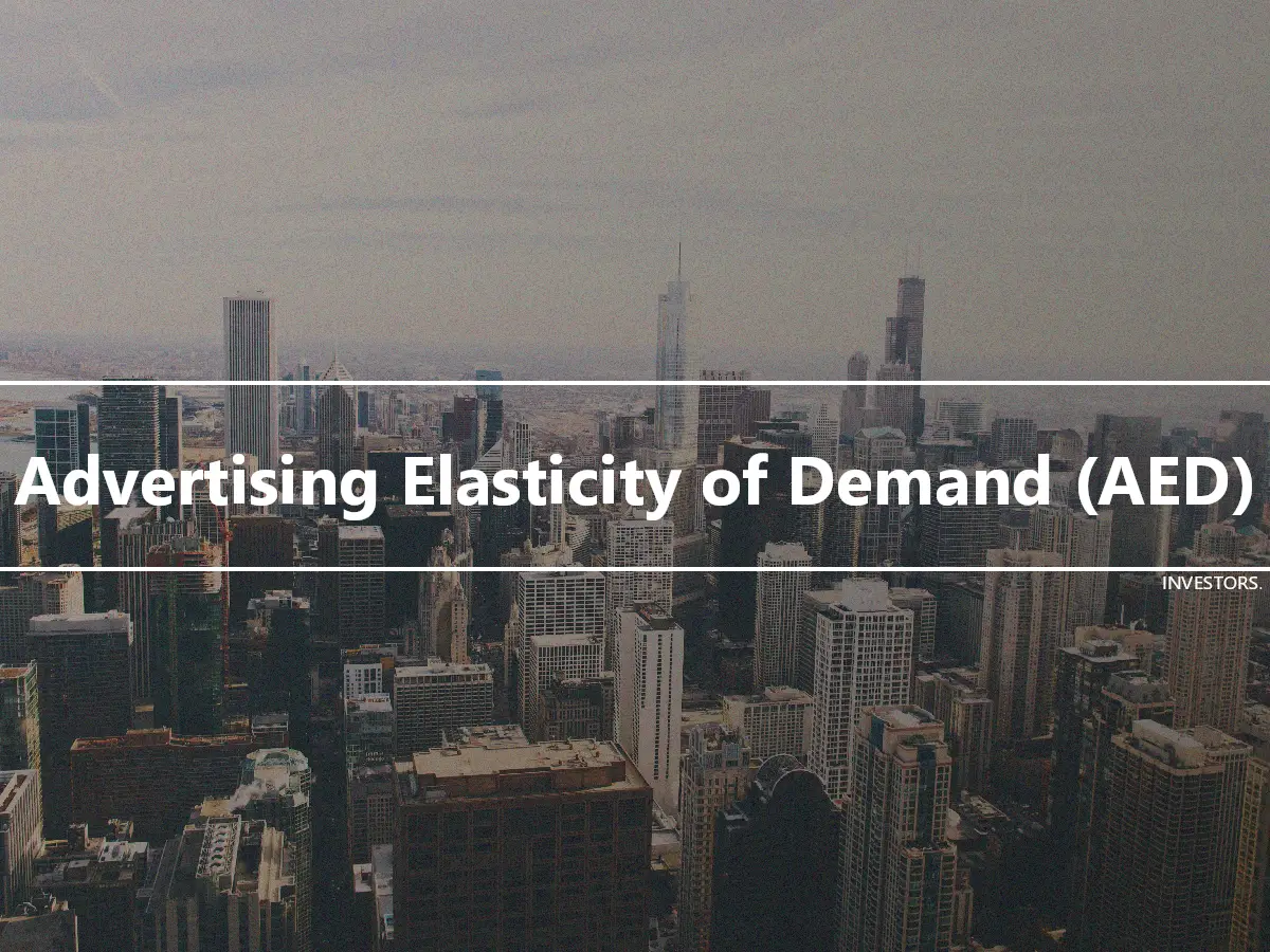 Advertising Elasticity of Demand (AED)
