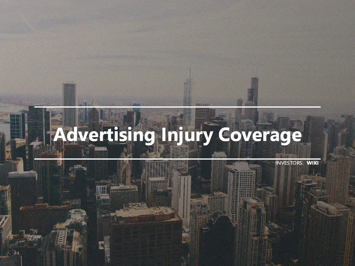Advertising Injury Coverage