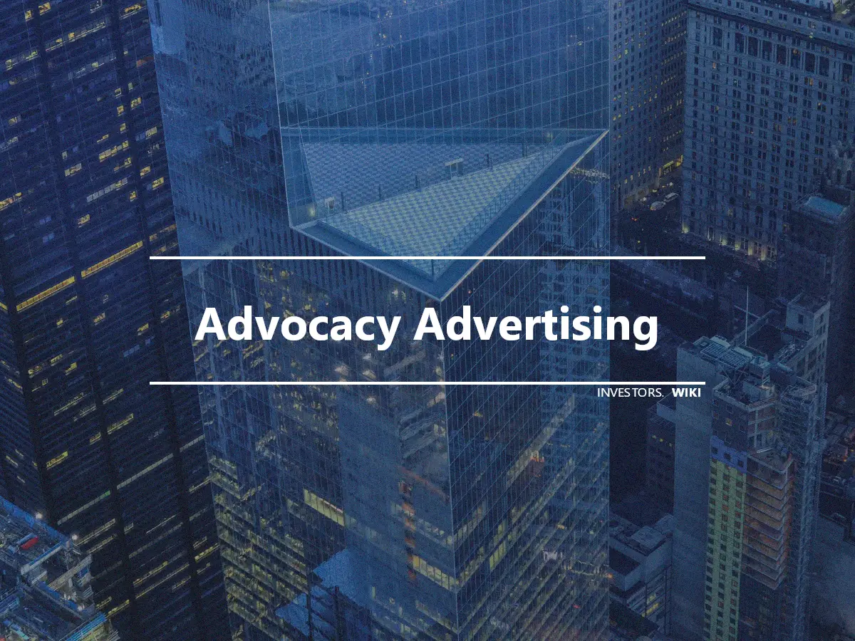 Advocacy Advertising