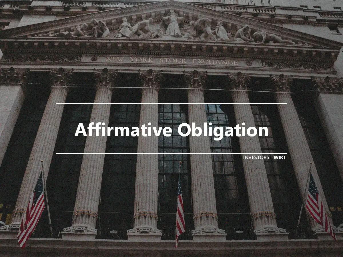 Affirmative Obligation