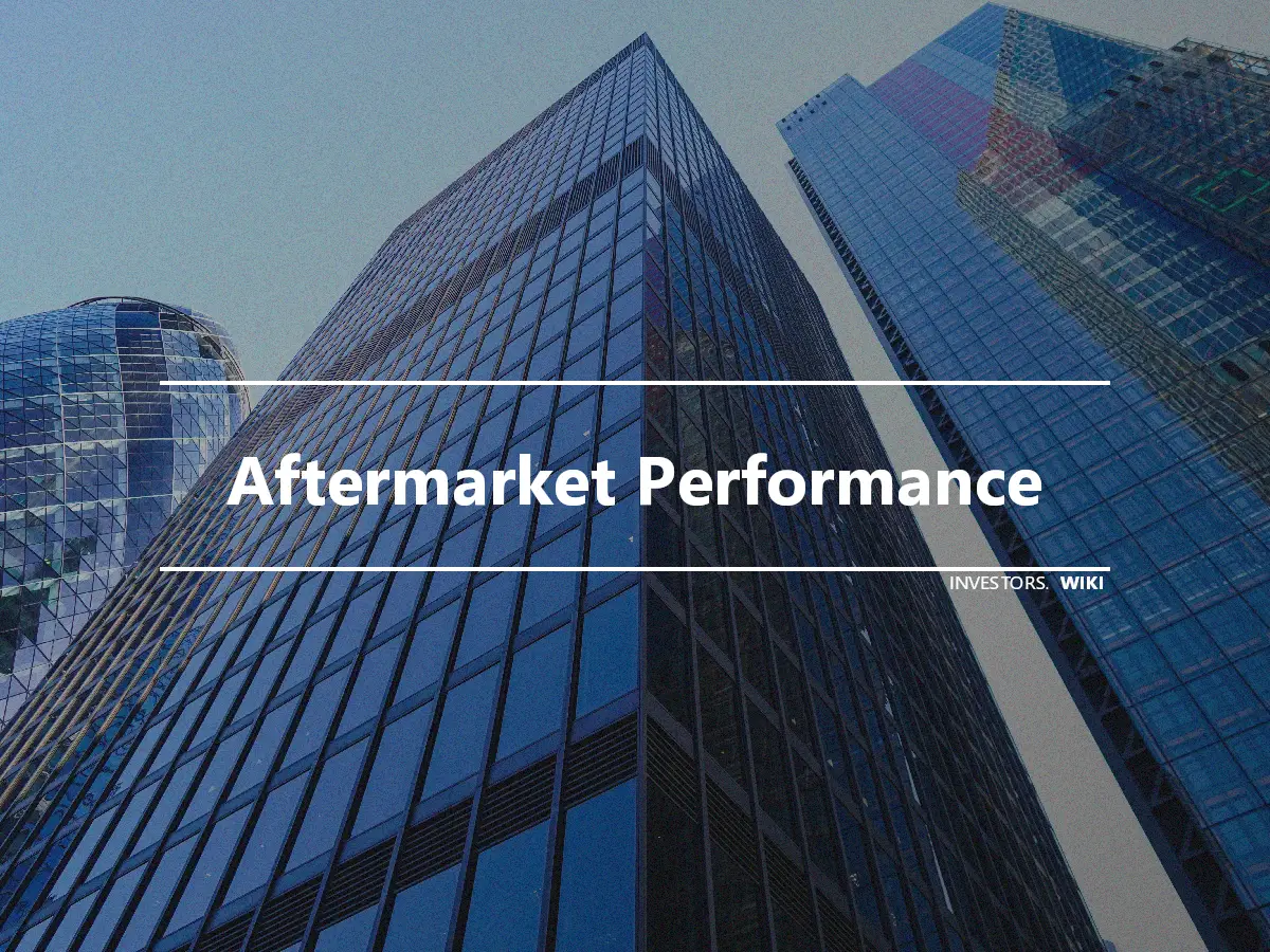 Aftermarket Performance