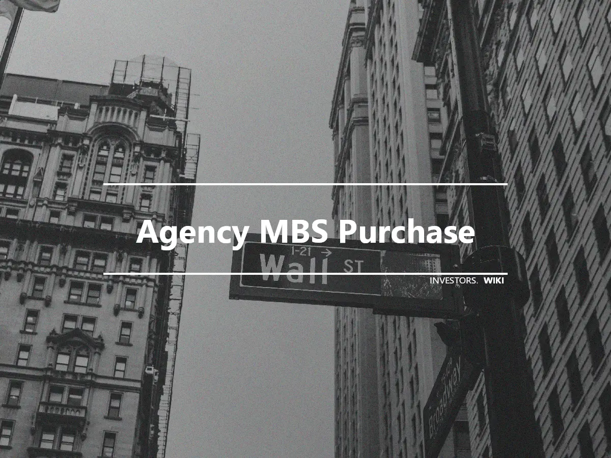 Agency MBS Purchase