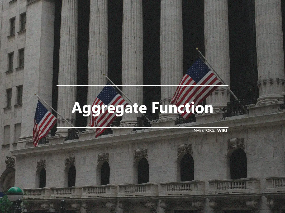 Aggregate Function