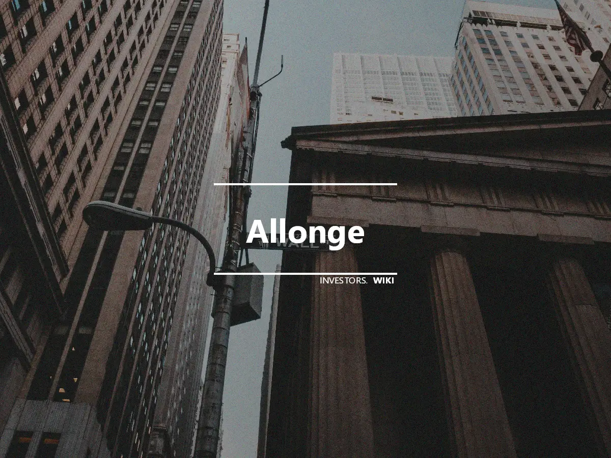 Allonge