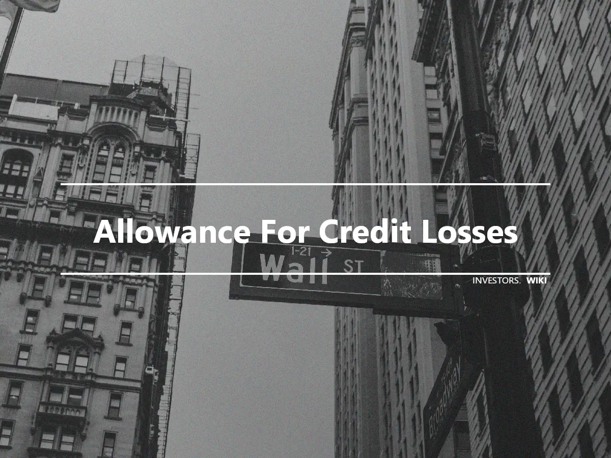 Allowance For Credit Losses