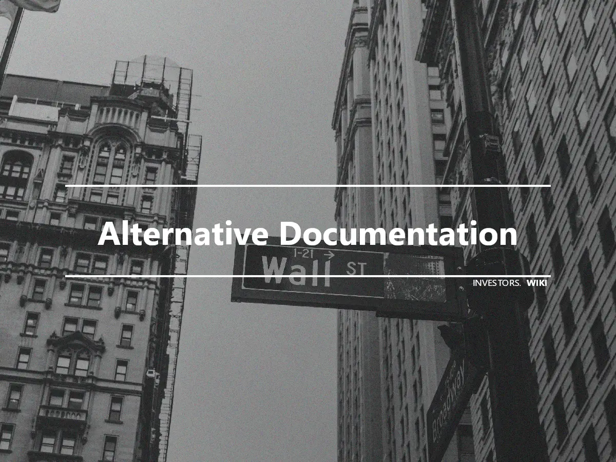 Alternative Documentation