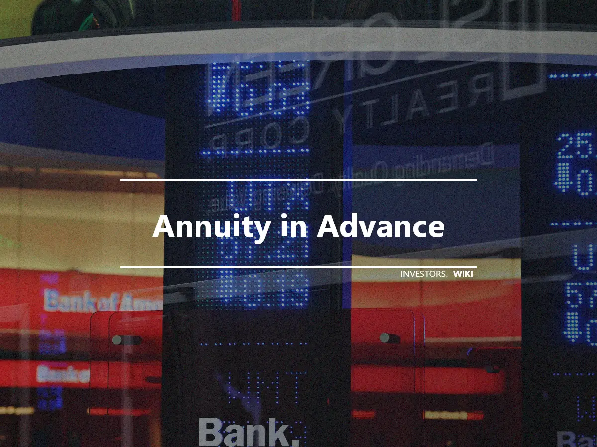 Annuity in Advance