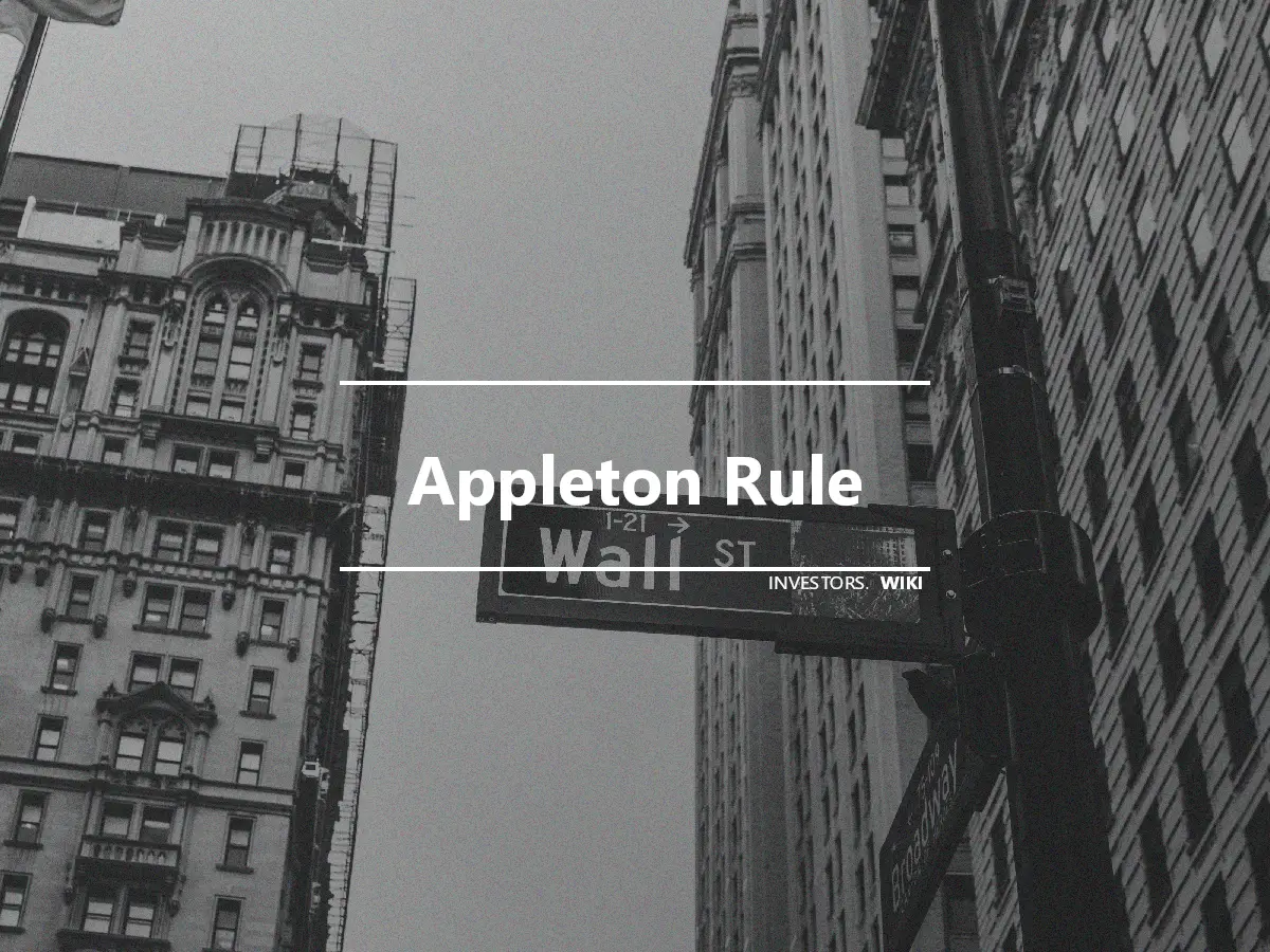 Appleton Rule