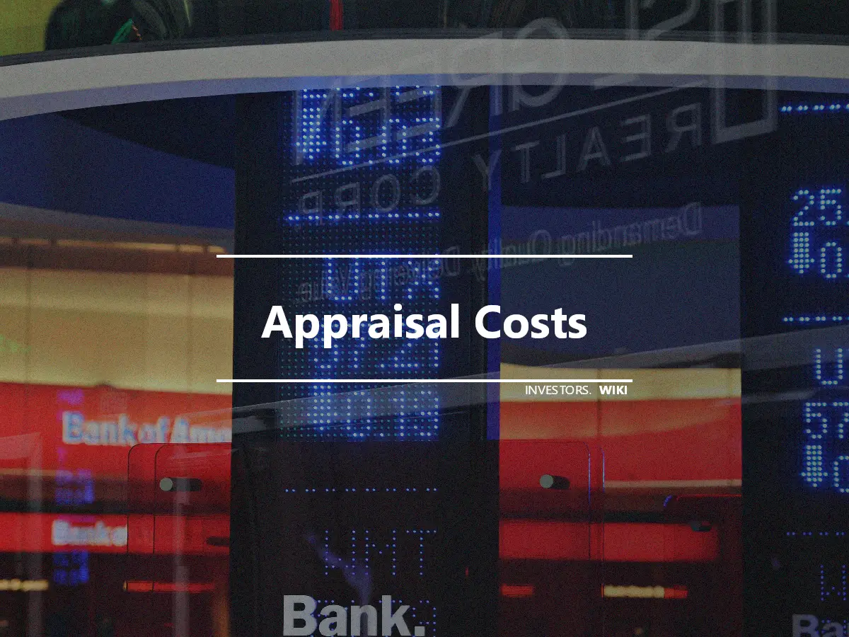 Appraisal Costs