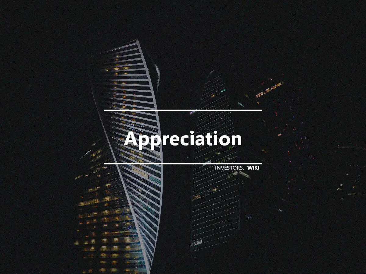 Appreciation