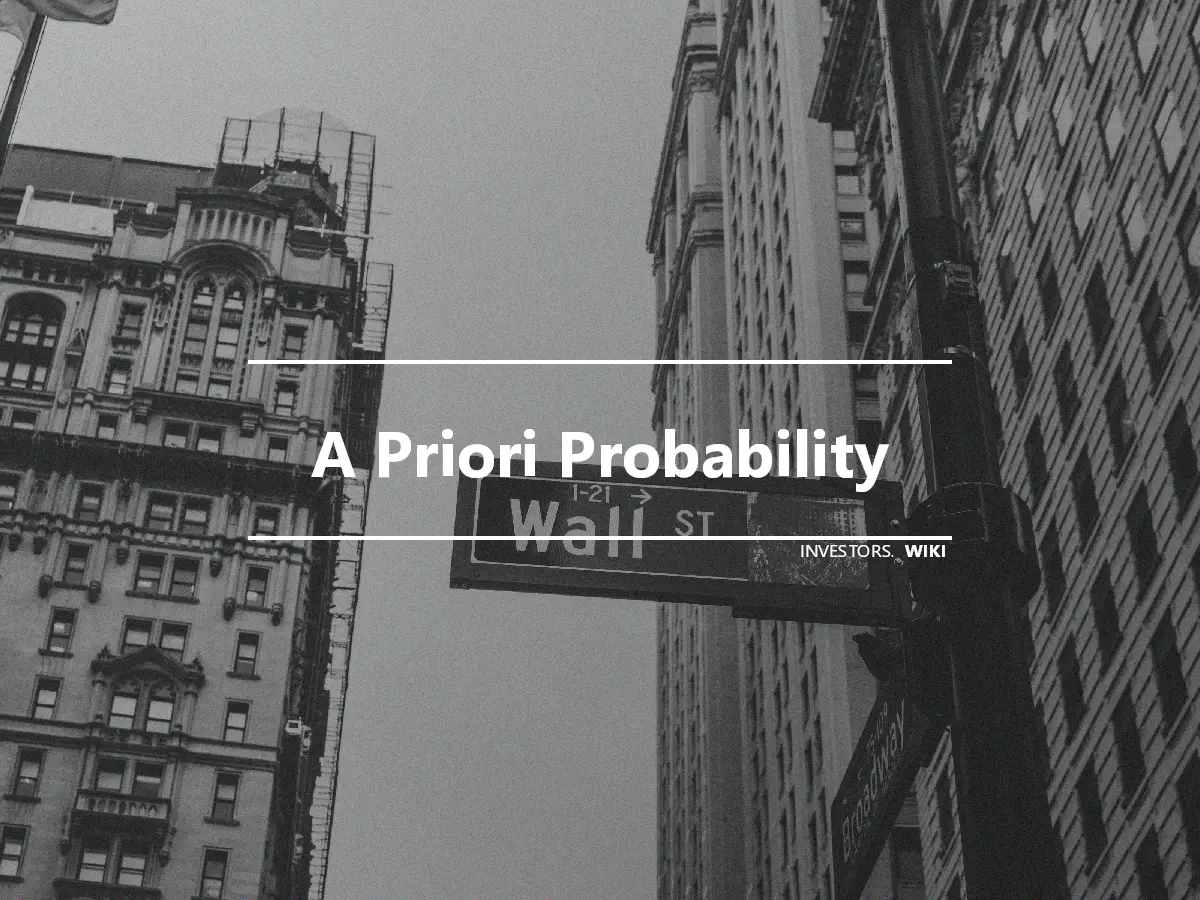 A Priori Probability