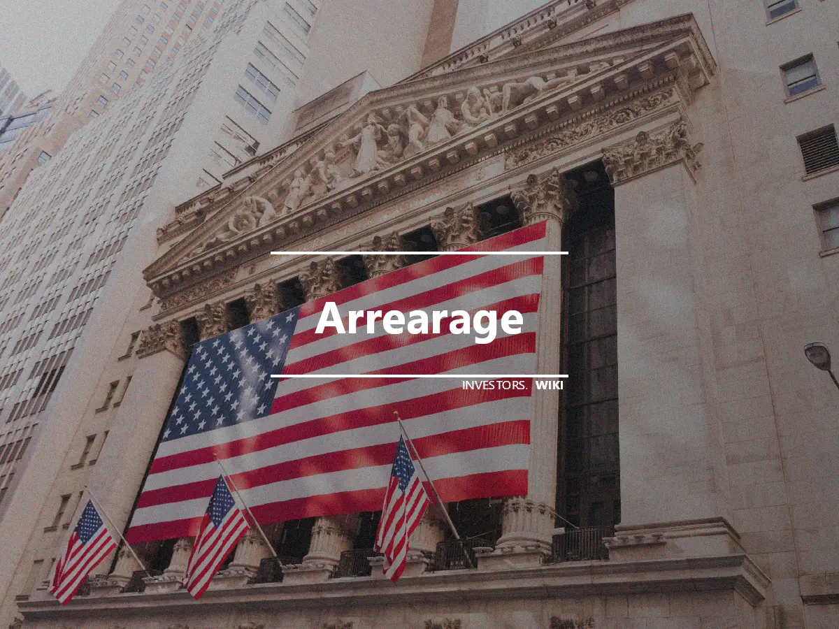 Arrearage