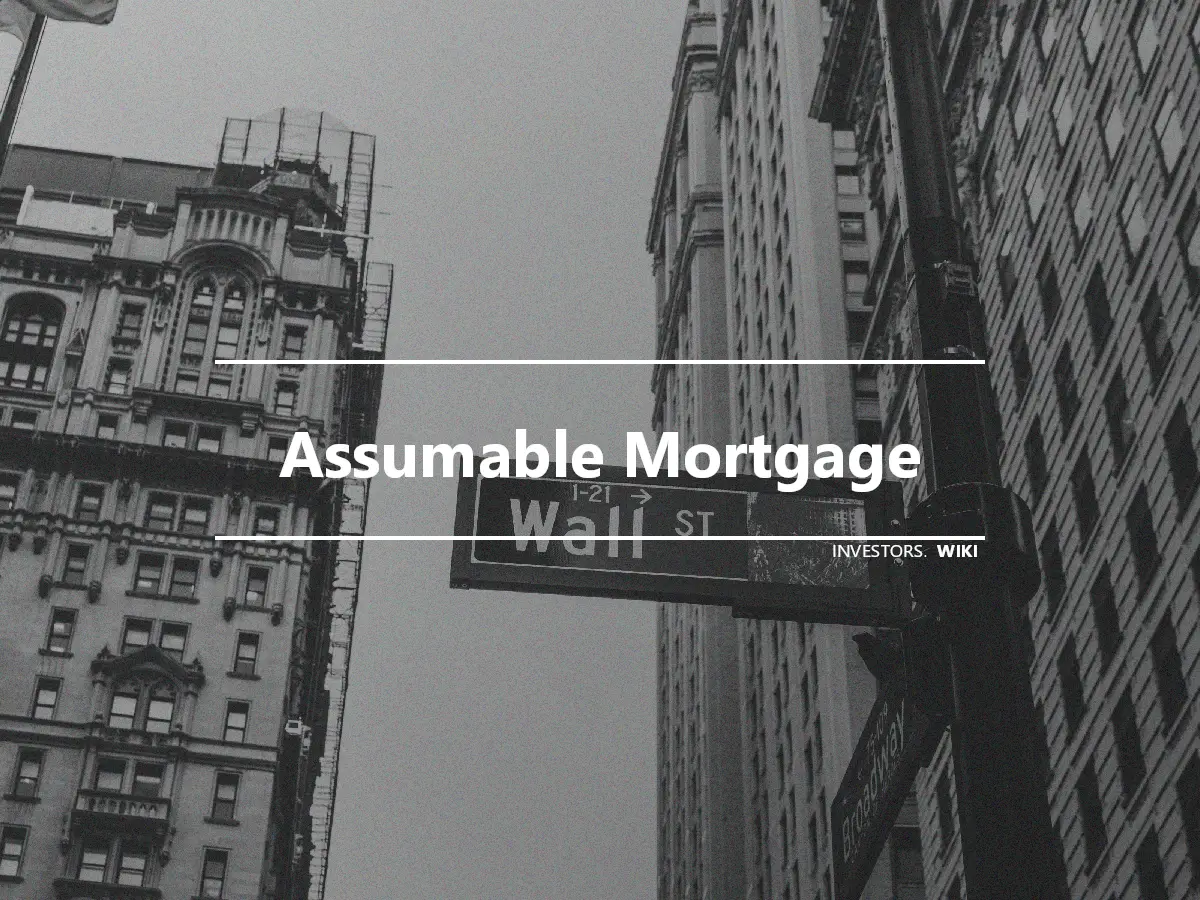 Assumable Mortgage