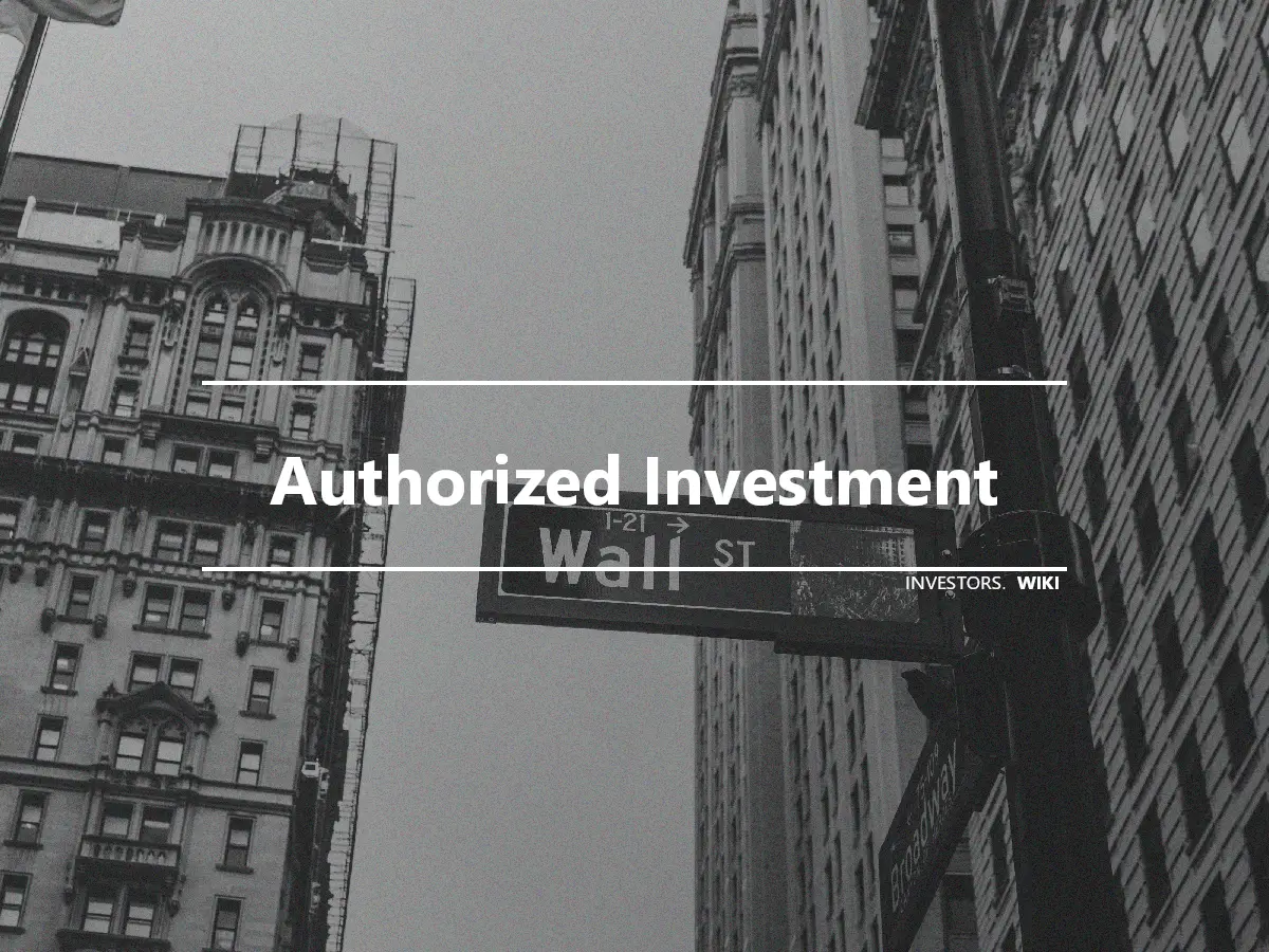 Authorized Investment