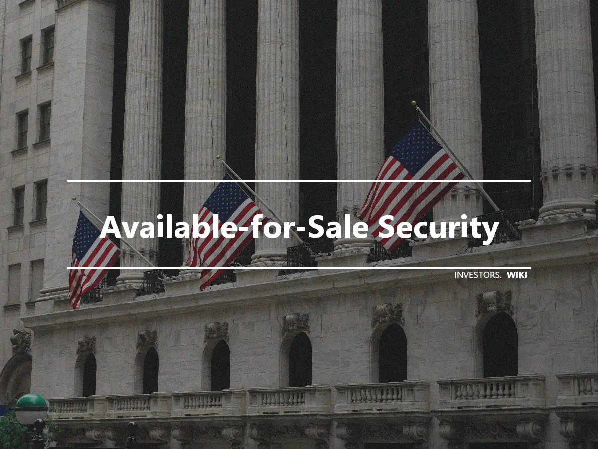 Available-for-Sale Security