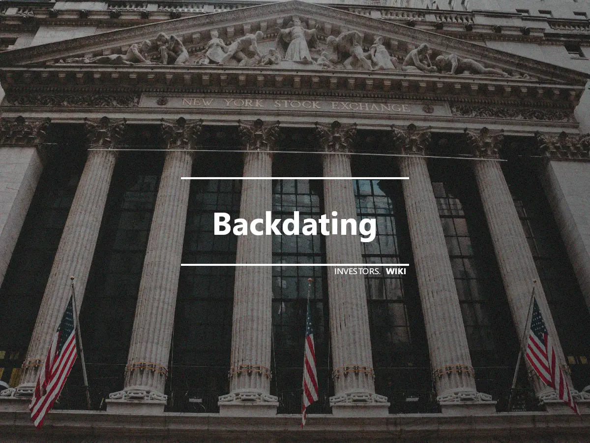 Backdating