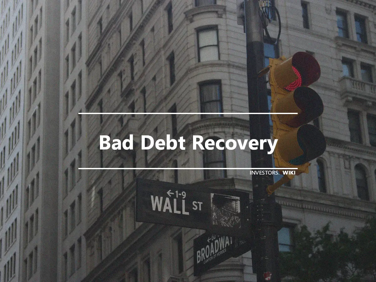 Bad Debt Recovery