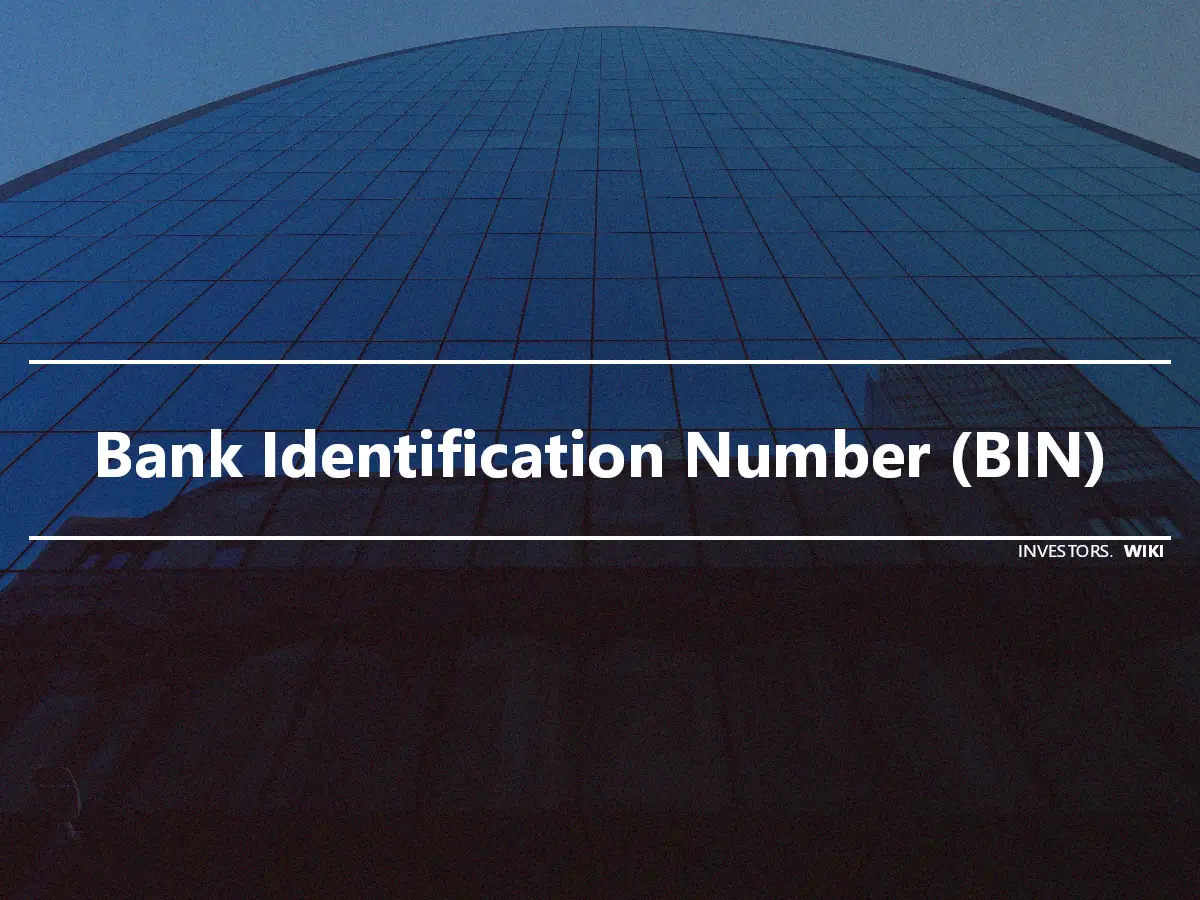 Bank Identification Number (BIN)