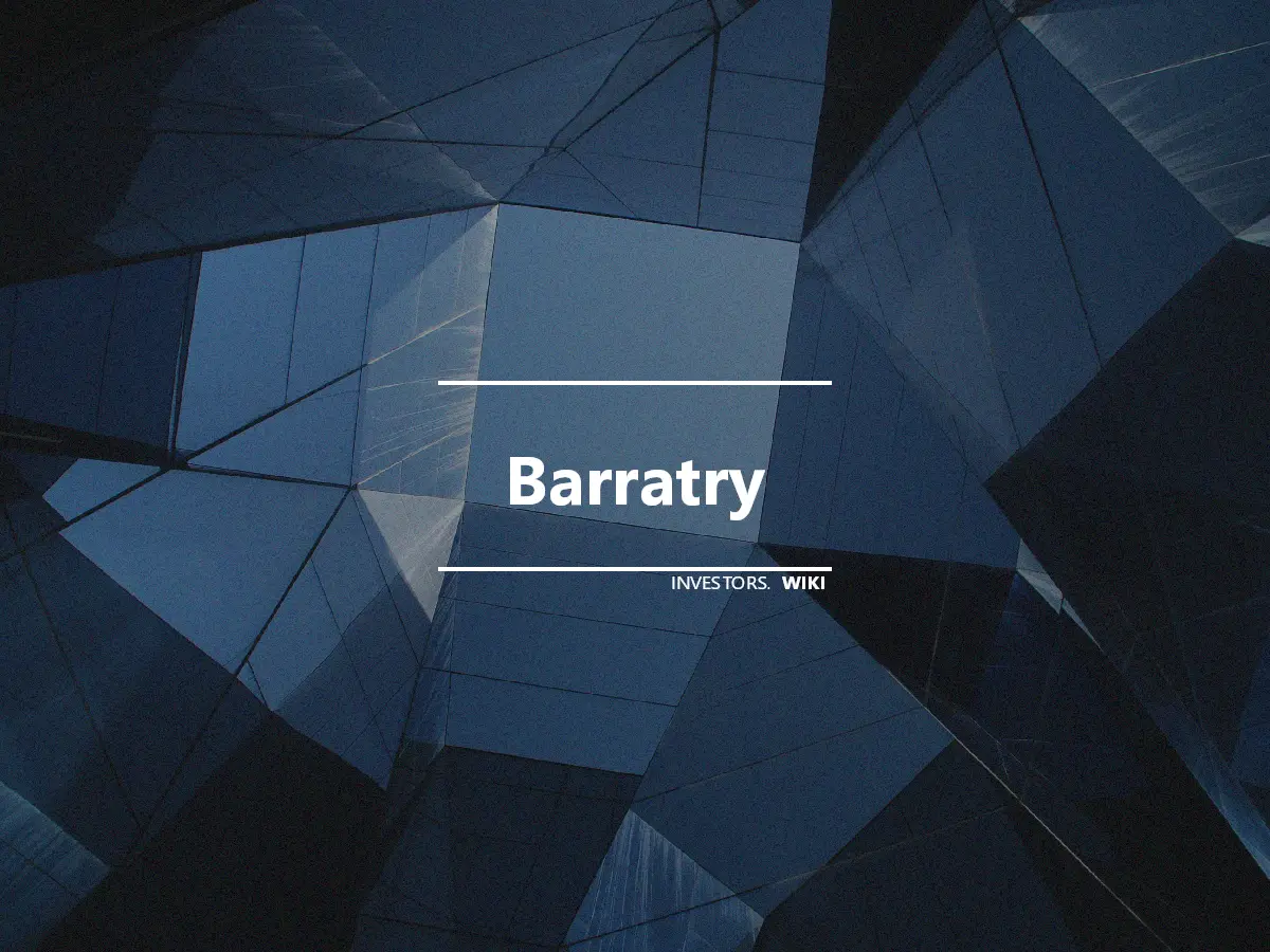 Barratry