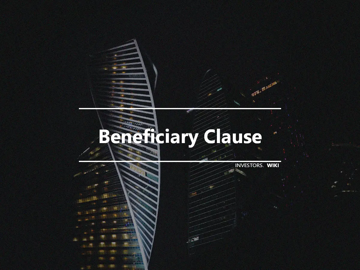 Beneficiary Clause