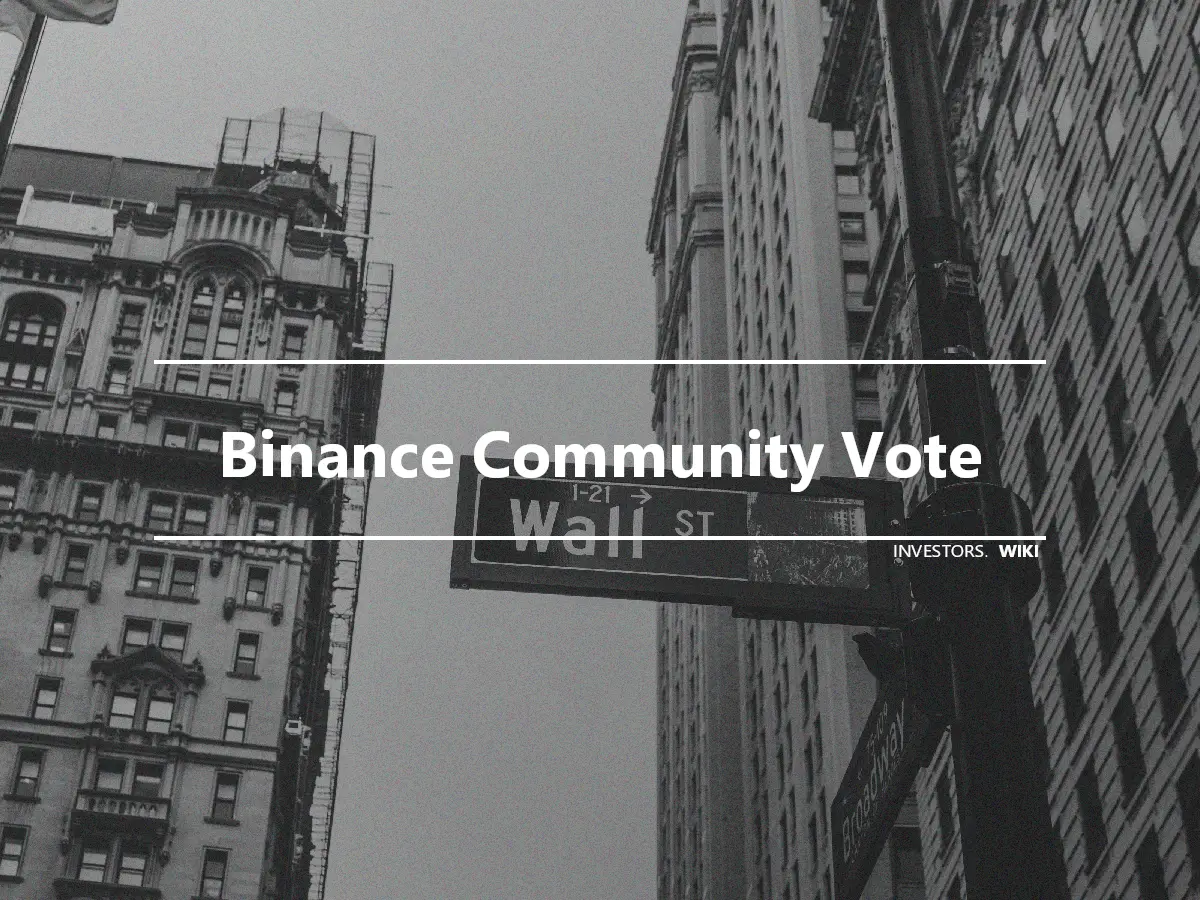 Binance Community Vote