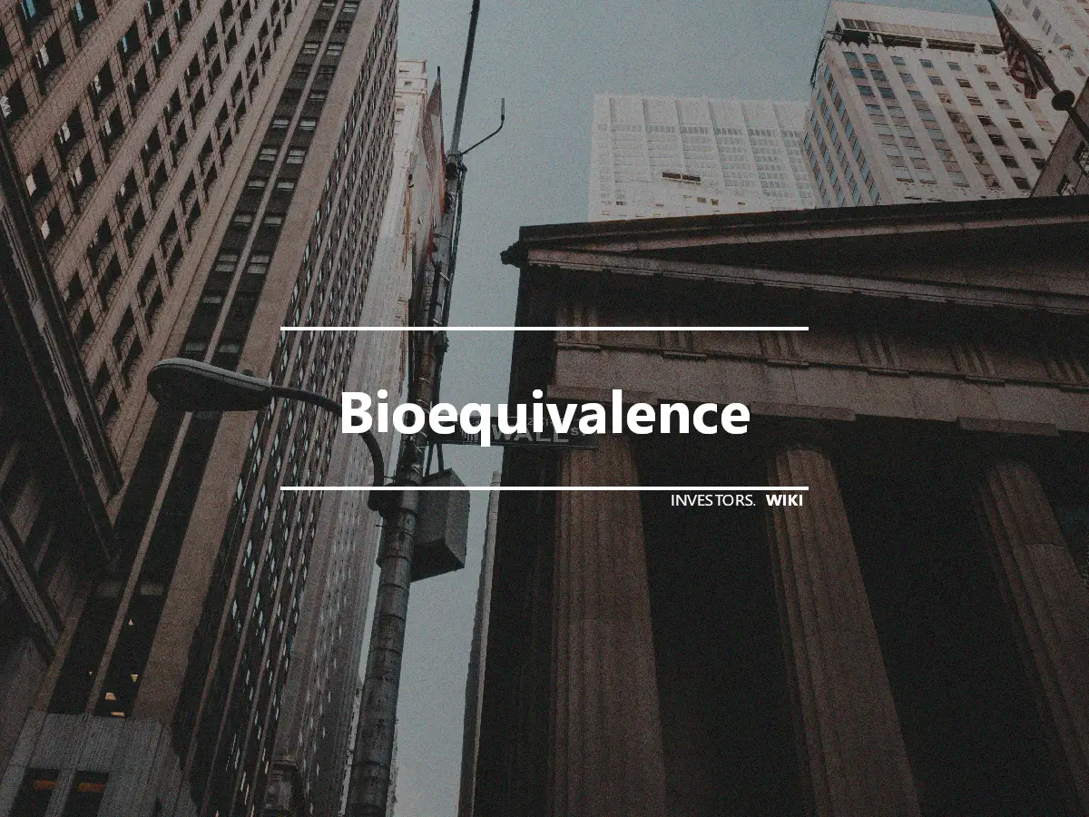 Bioequivalence