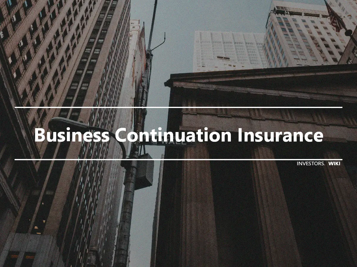 Business Continuation Insurance