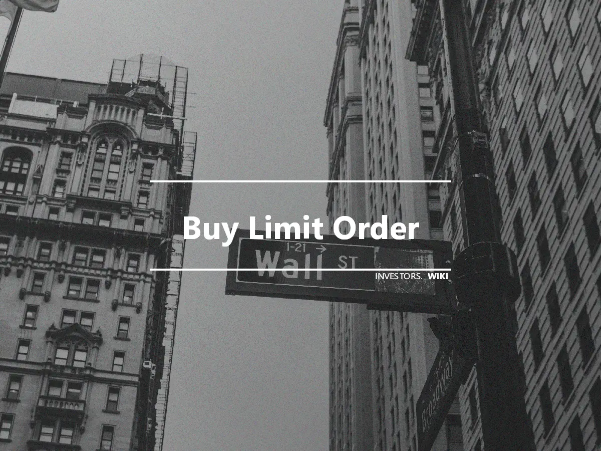 Buy Limit Order