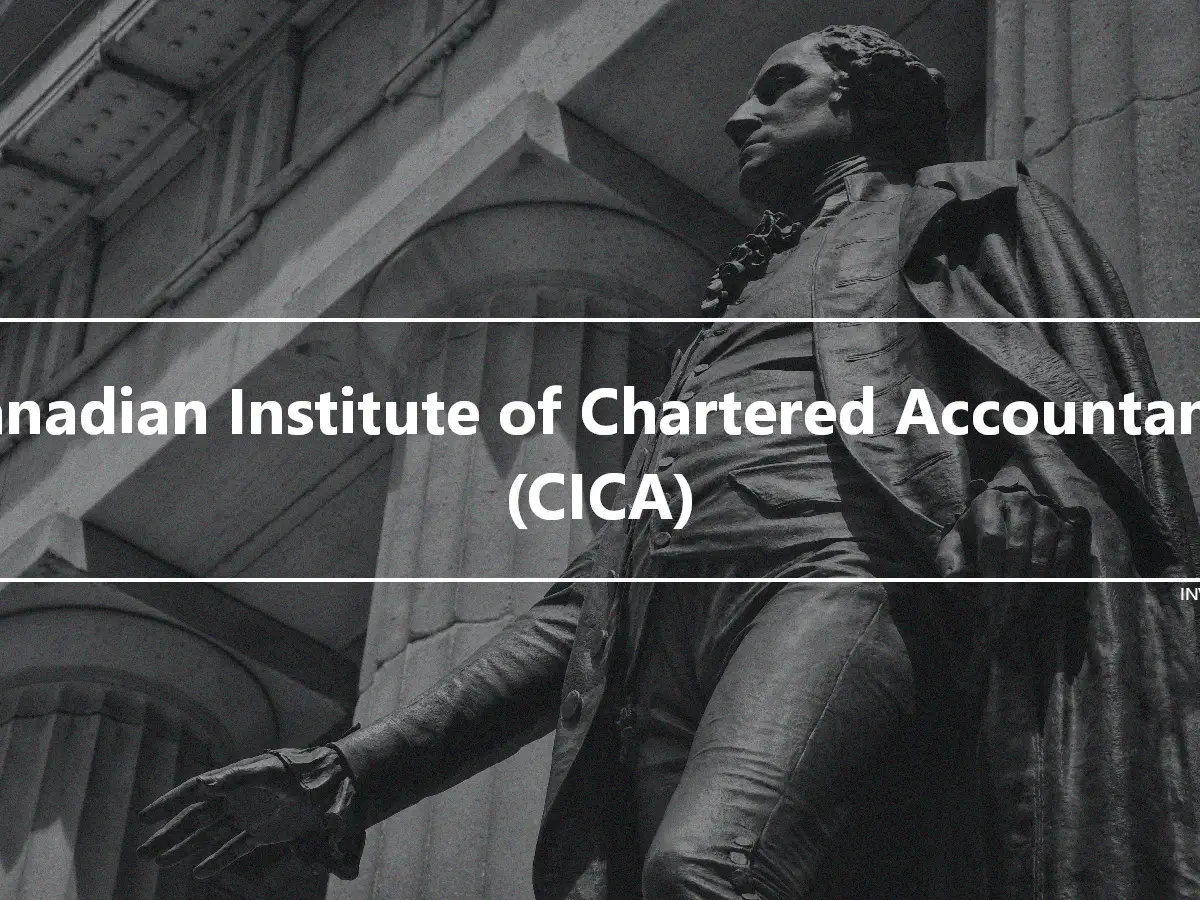 Canadian Institute of Chartered Accountants (CICA)