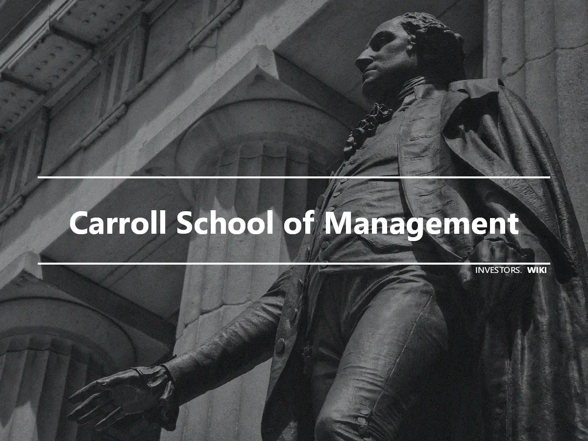 Carroll School of Management