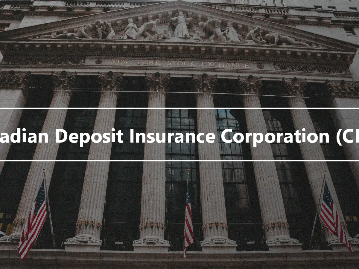 Canadian Deposit Insurance Corporation (CDIC)