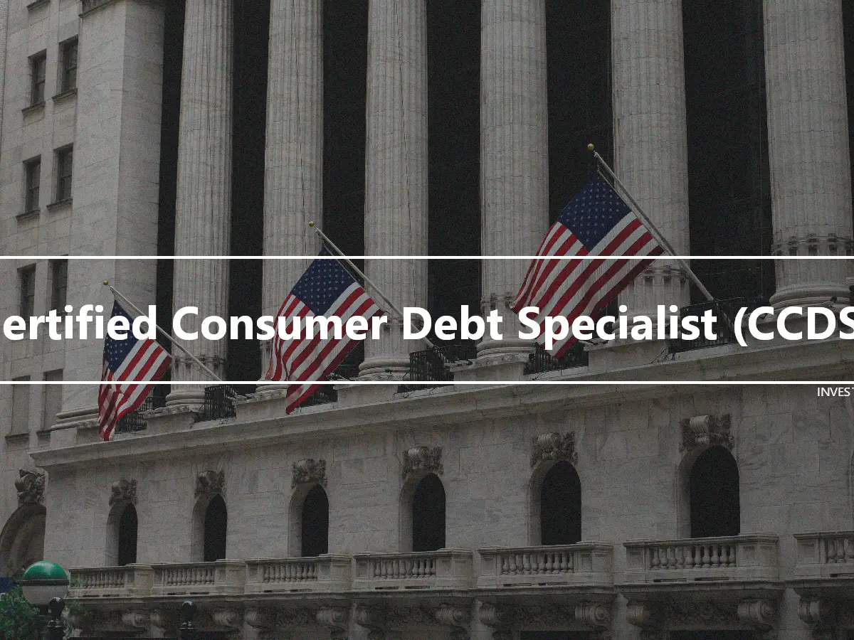 Certified Consumer Debt Specialist (CCDS)