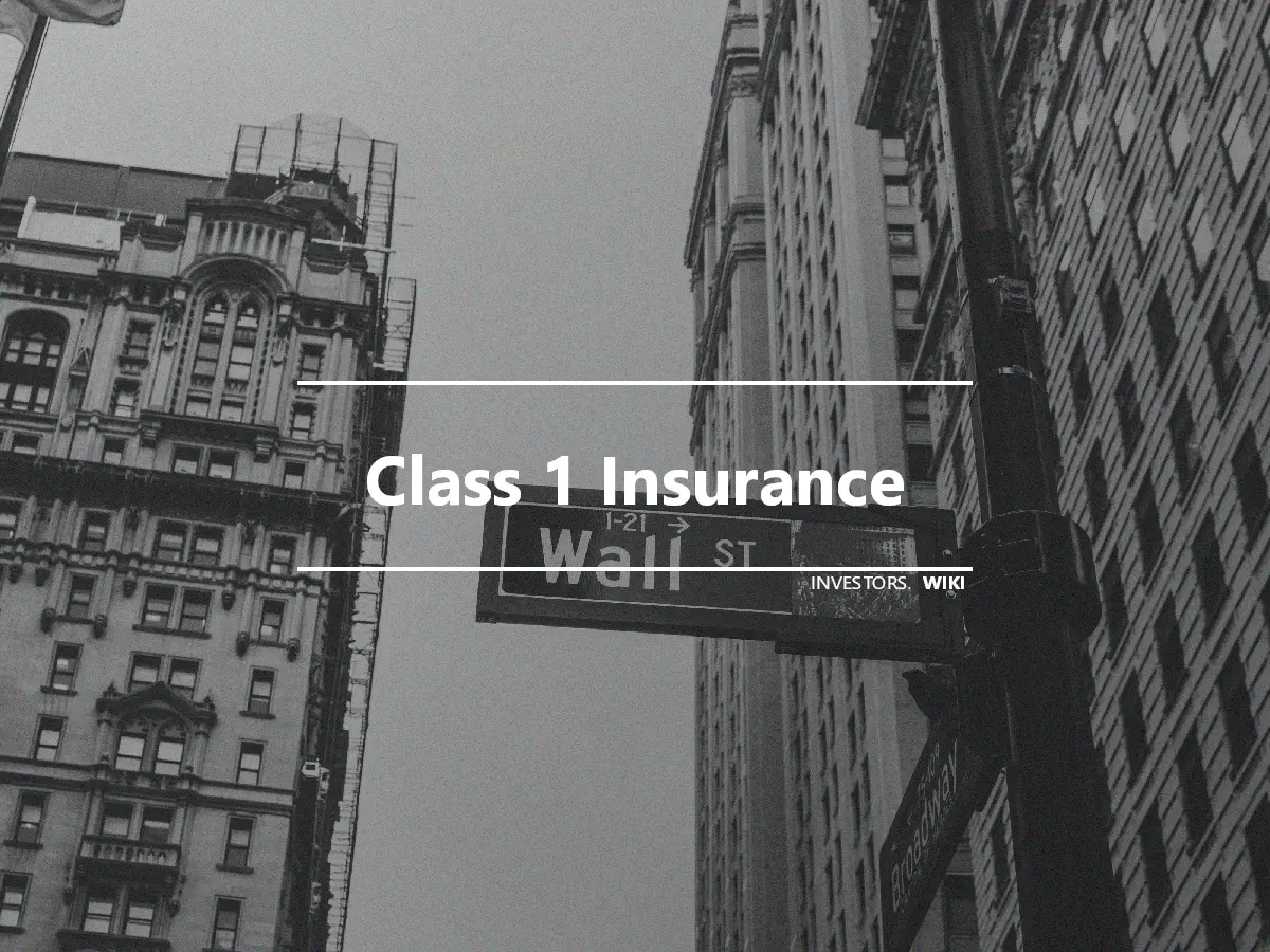 Class 1 Insurance