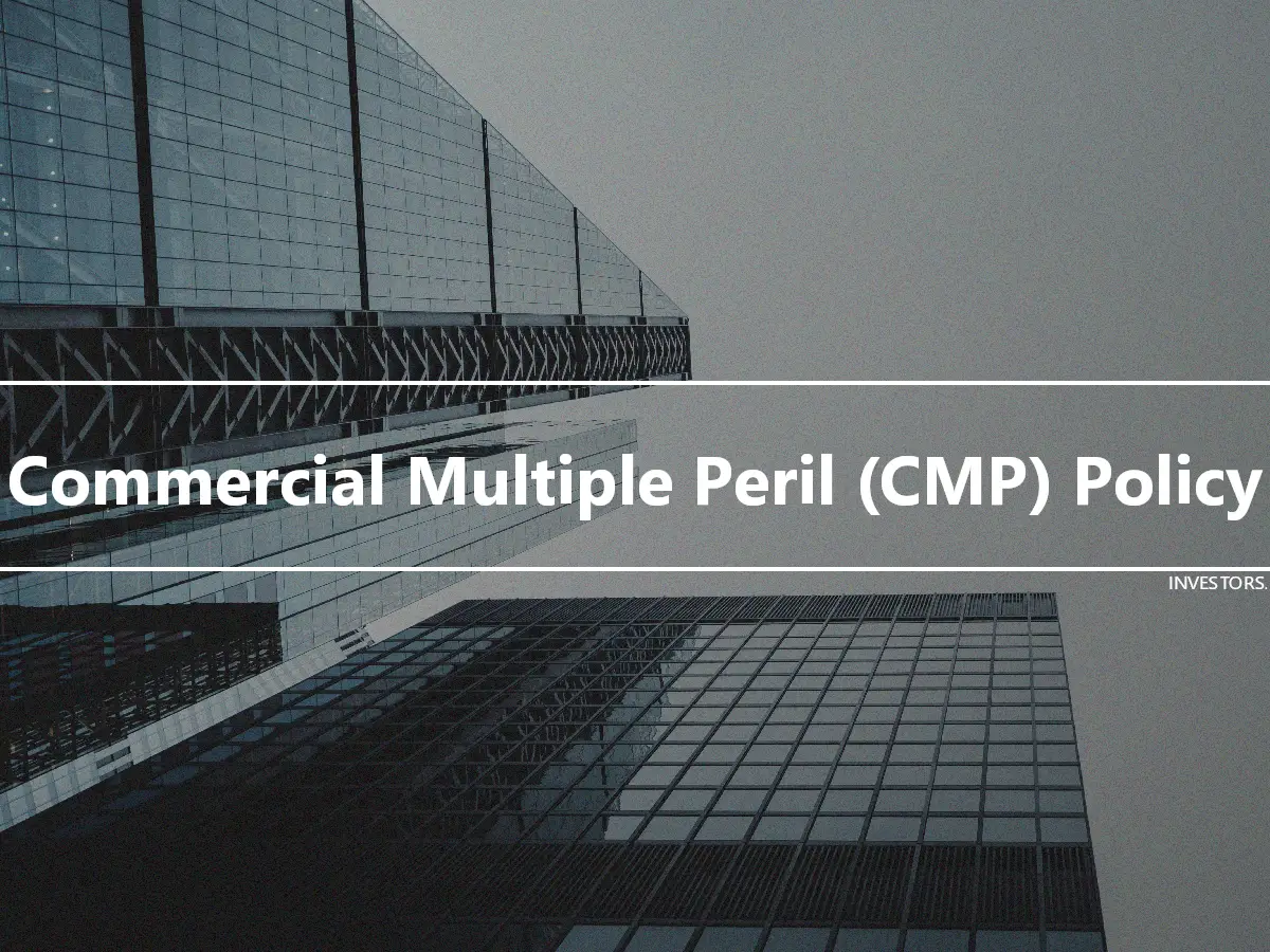Commercial Multiple Peril (CMP) Policy