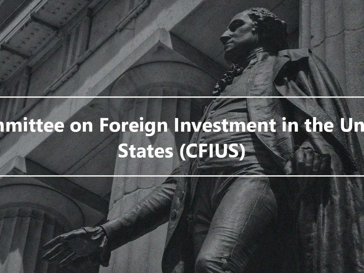 Committee on Foreign Investment in the United States (CFIUS)
