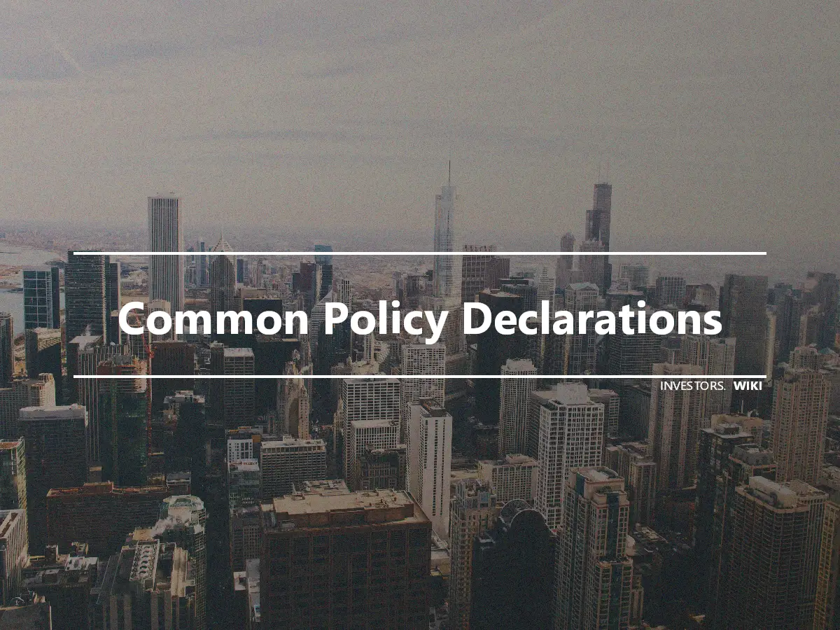 Common Policy Declarations