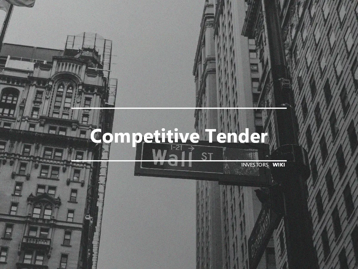 Competitive Tender