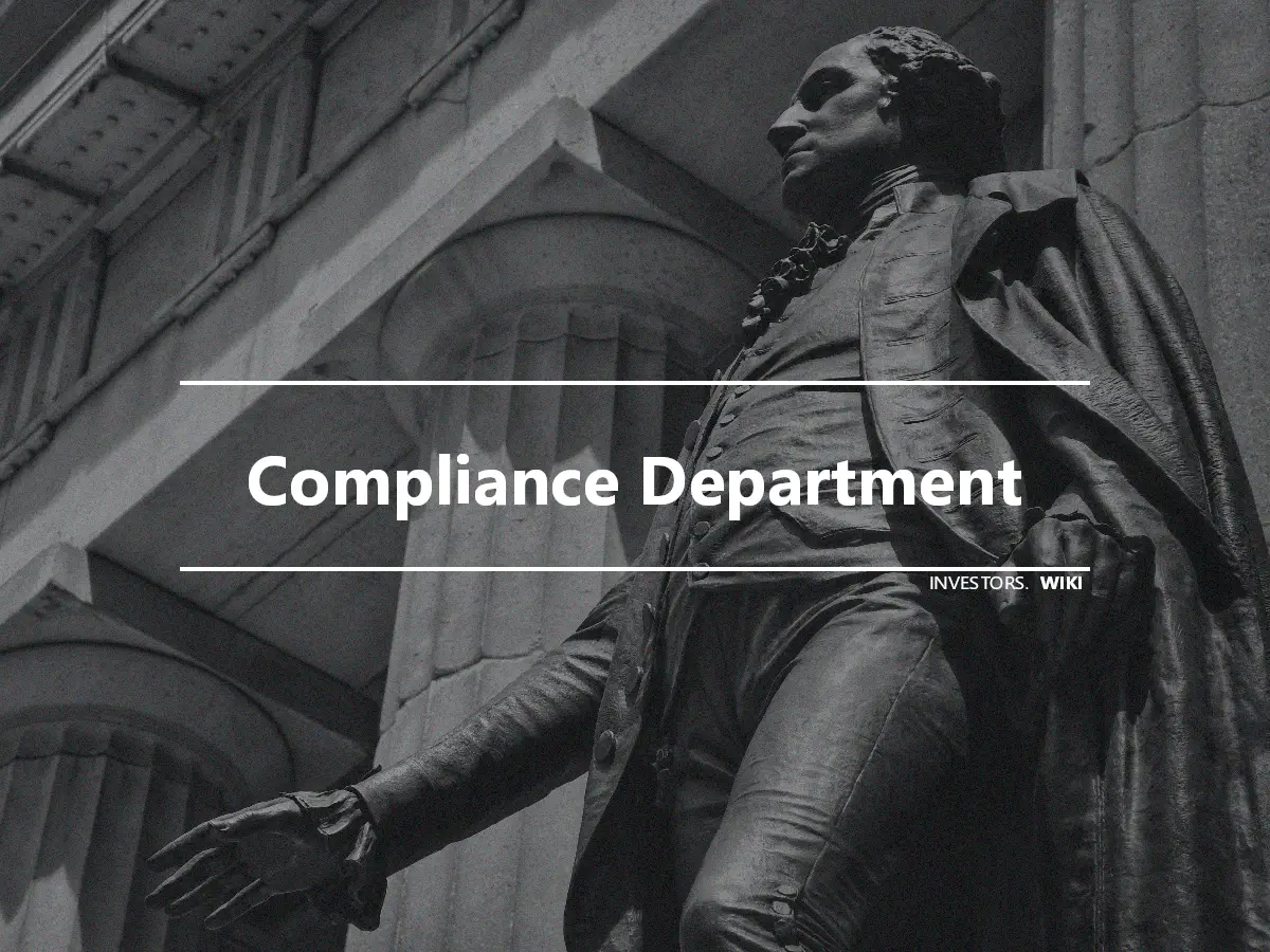Compliance Department