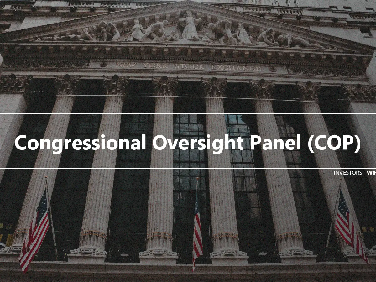 Congressional Oversight Panel (COP)